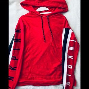 Pink long sleeve hoodie